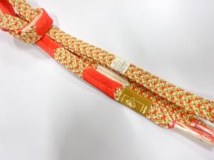 未使用品　正絹　手組帯締め
